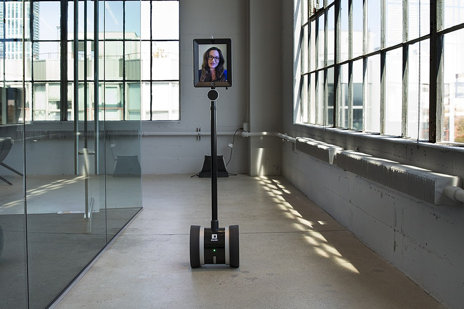 Double Telepresence robot in actionDouble Telepresence robot in action.jpg