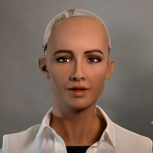 Admin Reklame markedsføring Humanoid robot Sophia visiting the Netherlands